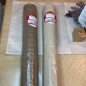 Holiday Time 6 Ft. Mesh Ribbon (2) NWT